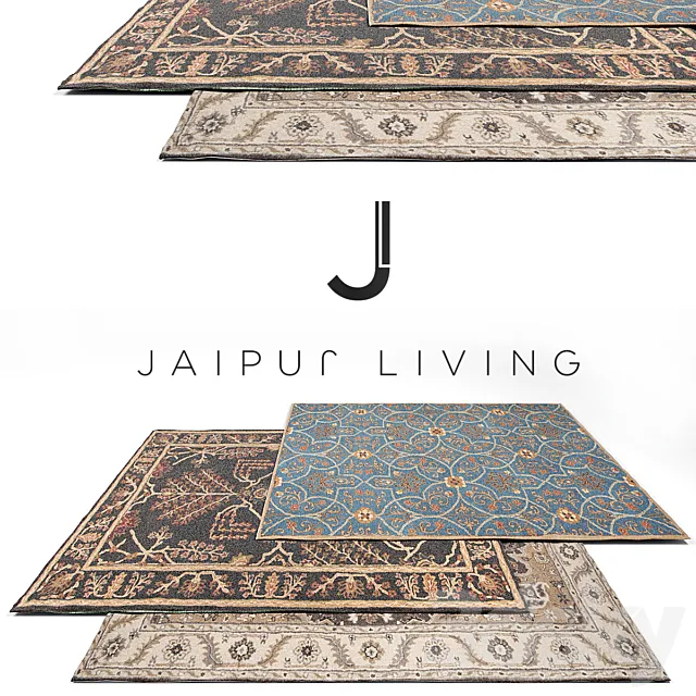 Jaipur Living Classic Rug Set 10 3D Model Jaipur Living Classic Rug Set 10 3D Model
