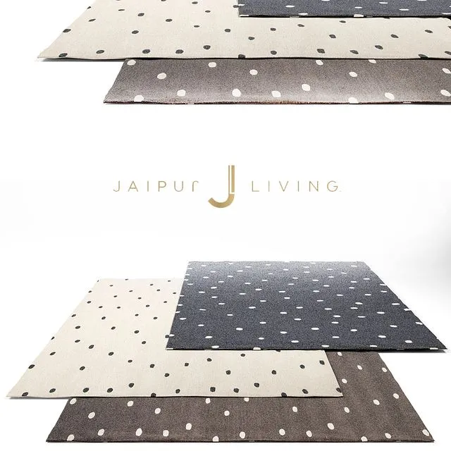 Jaipur Living Contemporary Rug Set 4 3D Model Jaipur Living Contemporary Rug Set 4 3D Model