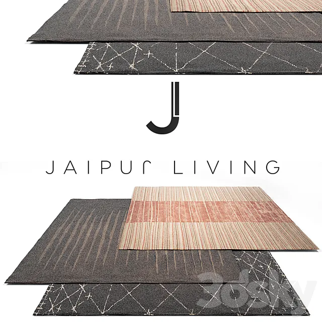 Jaipur living Luxury Rug Set 10 3DModel Jaipur living Luxury Rug Set 10 3DModel