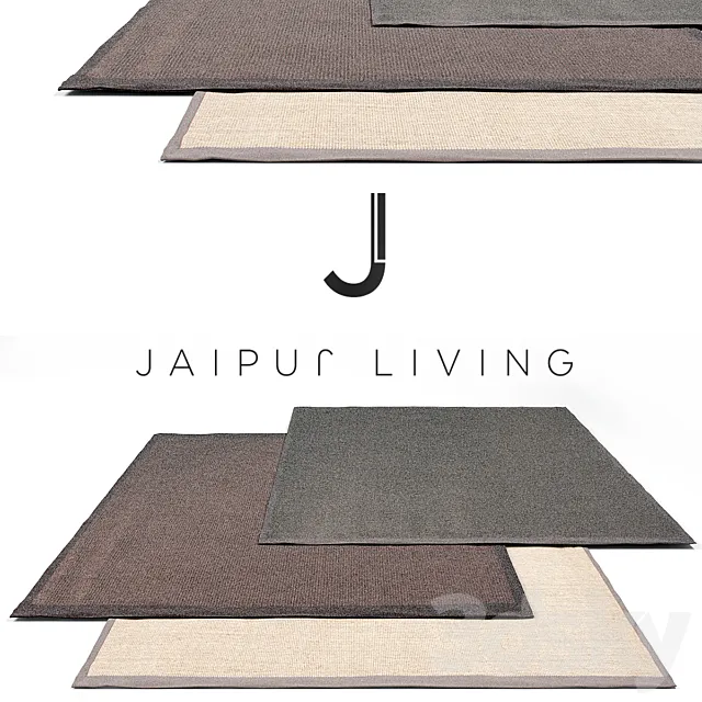 Jaipur living Luxury Rug Set 12 3D Model Jaipur living Luxury Rug Set 12 3D Model