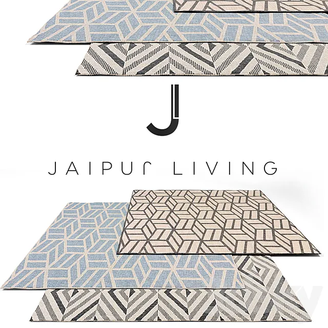Jaipur living Luxury Rug Set 14 3D Model Jaipur living Luxury Rug Set 14 3D Model