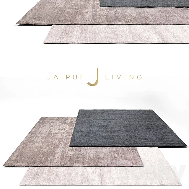 Jaipur Living Luxury Rug Set 3 3DModel Jaipur Living Luxury Rug Set 3 3DModel
