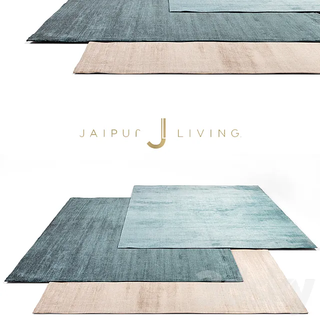 Jaipur Living Luxury Rug Set 4 3D Model Jaipur Living Luxury Rug Set 4 3D Model