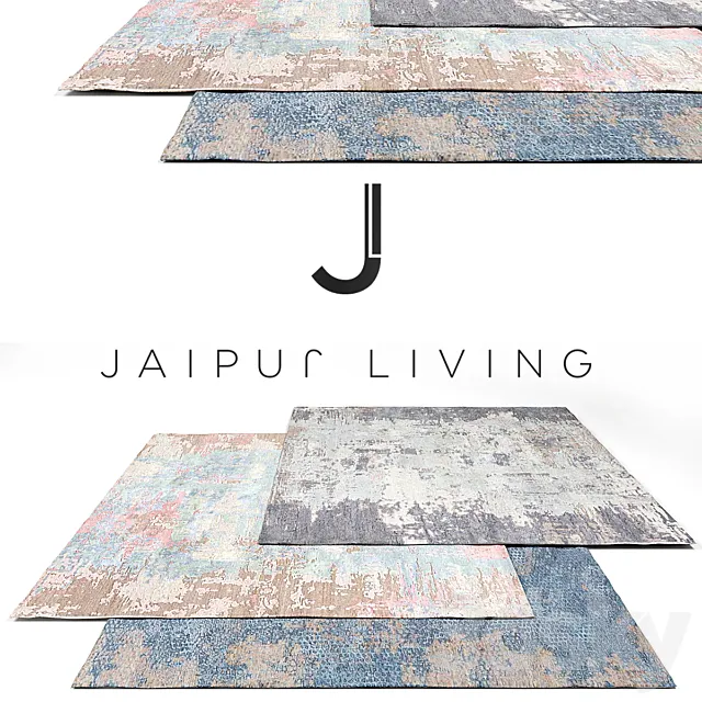Jaipur Living Luxury Rug Set 5 3DModel Jaipur Living Luxury Rug Set 5 3DModel