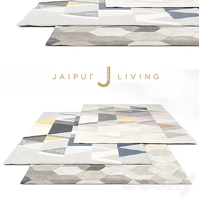 Jaipur living New Rug Set 2 3D Model Jaipur living New Rug Set 2 3D Model