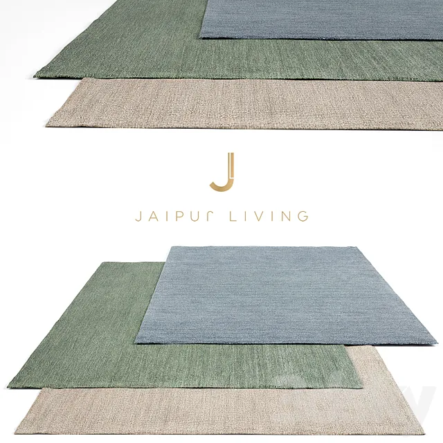 Jaipur Living Rug Set 14 3D Model Jaipur Living Rug Set 14 3D Model