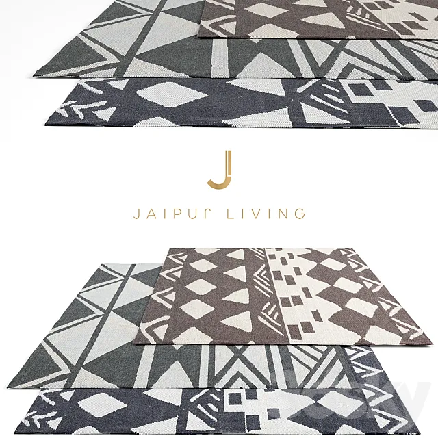 Jaipur Living Rug Set Designer 3DModel