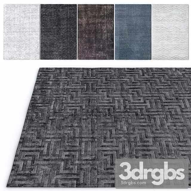 Jaipur Living Shags Rug Set 2 3D Model Download