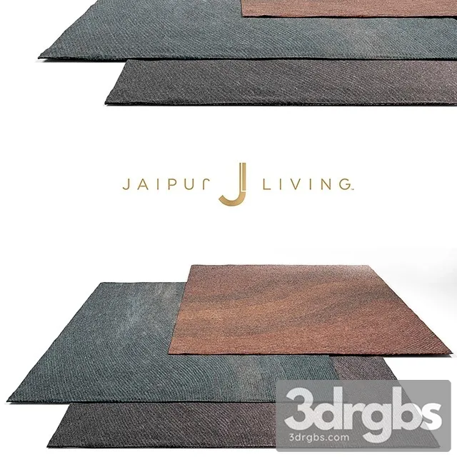 Jaipur Living Shags Rug Set 3D Model Download