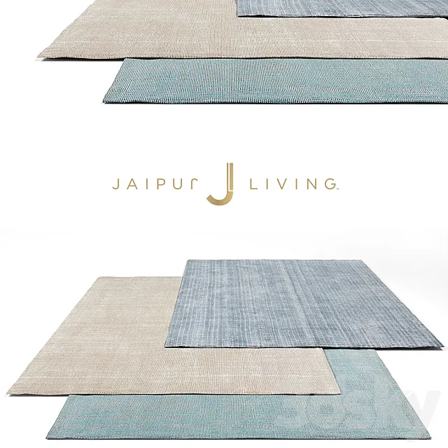 Jaipur Living Solids Rug Set 5 3DModel
