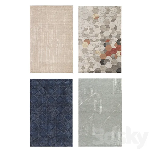 Jaipur Rug 22 3D Model Jaipur Rug 22 3D Model