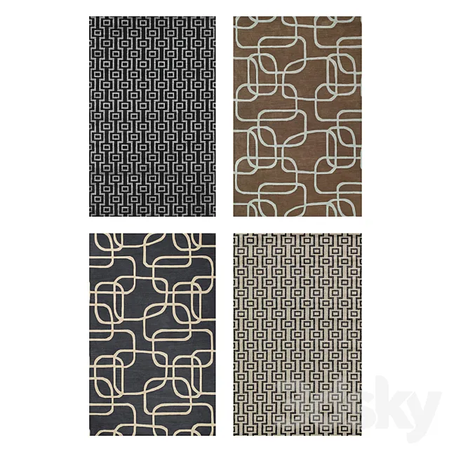 Jaipur Rug 25 3D Model Jaipur Rug 25 3D Model