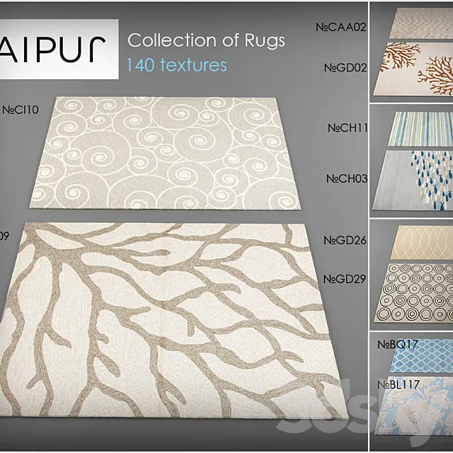 Jaipur rugs collection # 1 3DModel Jaipur rugs collection # 1 3DModel