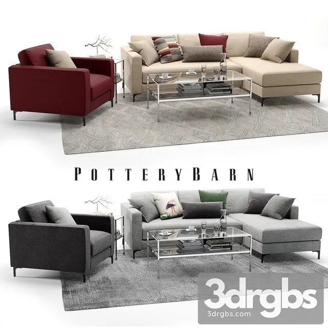 Jake Potterybarn Set 02 3D Model Download 3DSKY Decor Helper