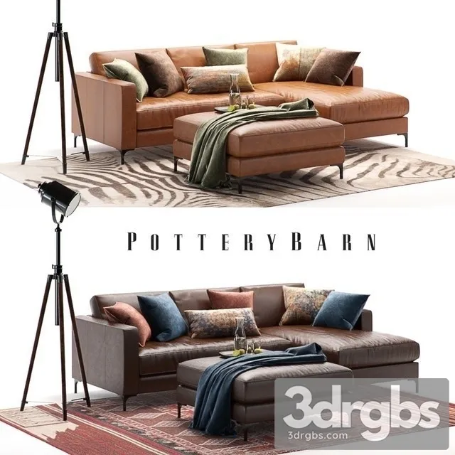 Jake Potterybran Set Sofa 01 3D Model Download Jake Potterybran Set Sofa 01 3D Model Download