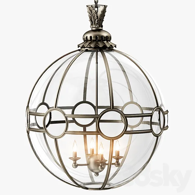 Jamb Large Convex Globe 3DModel Jamb Large Convex Globe 3DModel