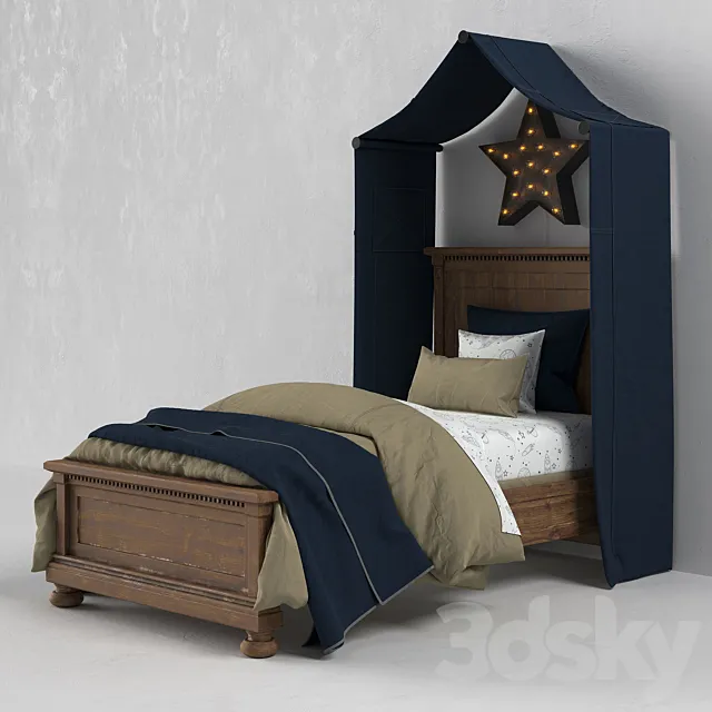 JAMESON BED 3DModel JAMESON BED 3DModel