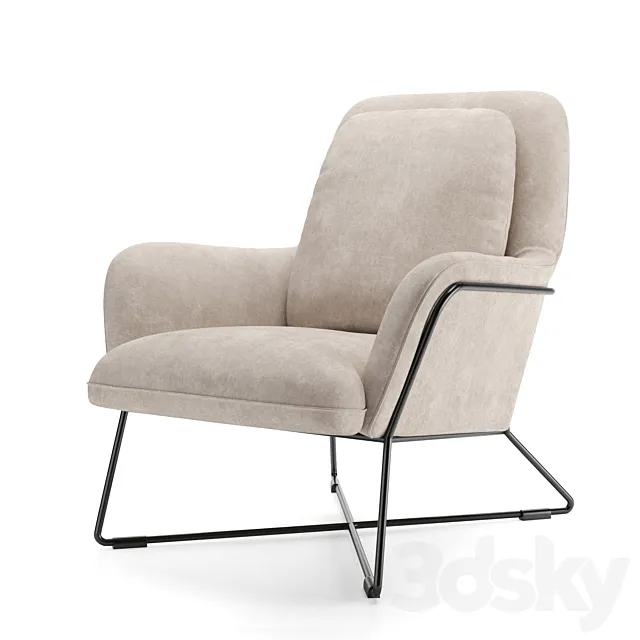 Jamie Lounge Chair 3D Model Jamie Lounge Chair 3D Model
