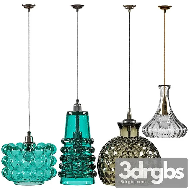 Jamie Young Pendant Light Set 3D Model Download
