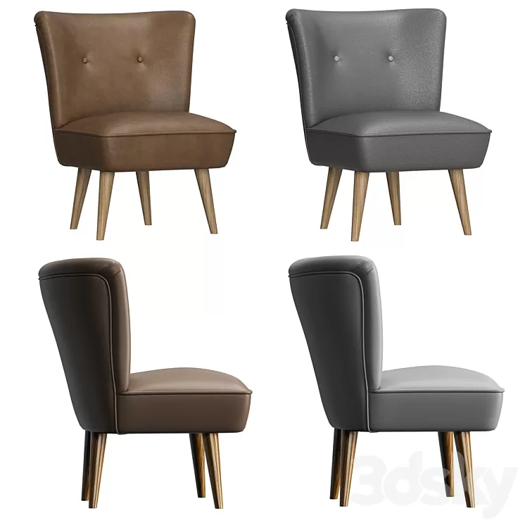 JAMNI Chalet armchair 3D Model JAMNI Chalet armchair 3D Model