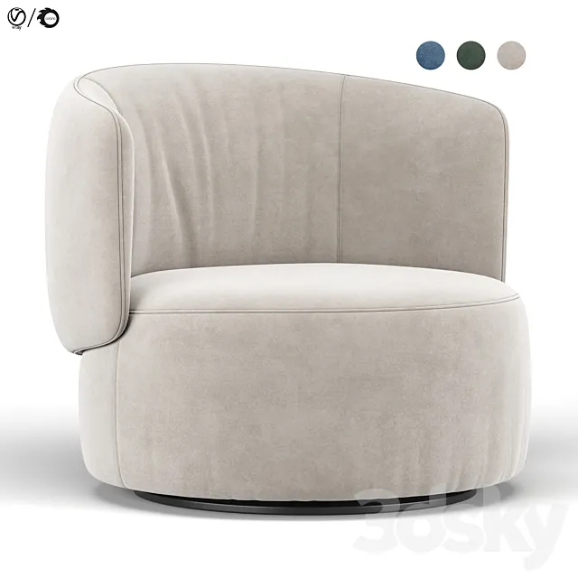 Jane swivel chair 3D Model