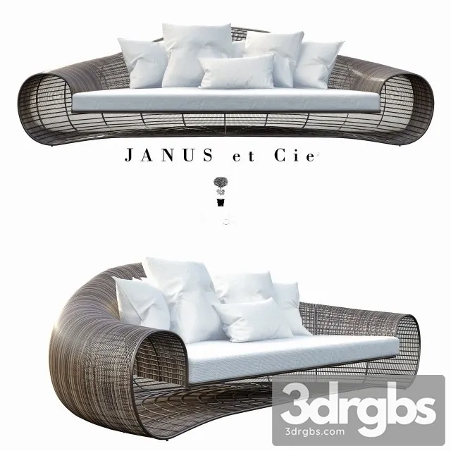 Janus Et Cie Croissant Sofa Seat 3D Model Download Janus Et Cie Croissant Sofa Seat 3D Model Download