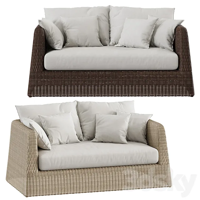 Janus et cie Zeya Sofa 2 Seat 3DModel