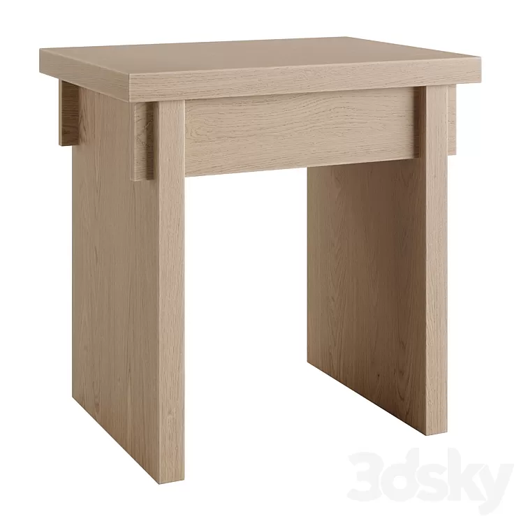 Japanese Dining Stool by Kristina Dam Studio 3D Model