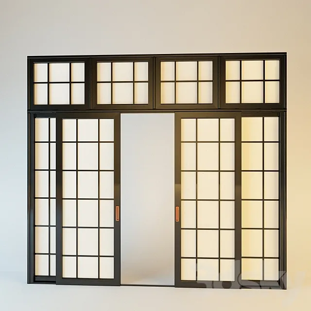 Japanese doors 3DModel