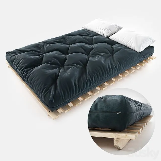 Japanese futon 3D Model Japanese futon 3D Model