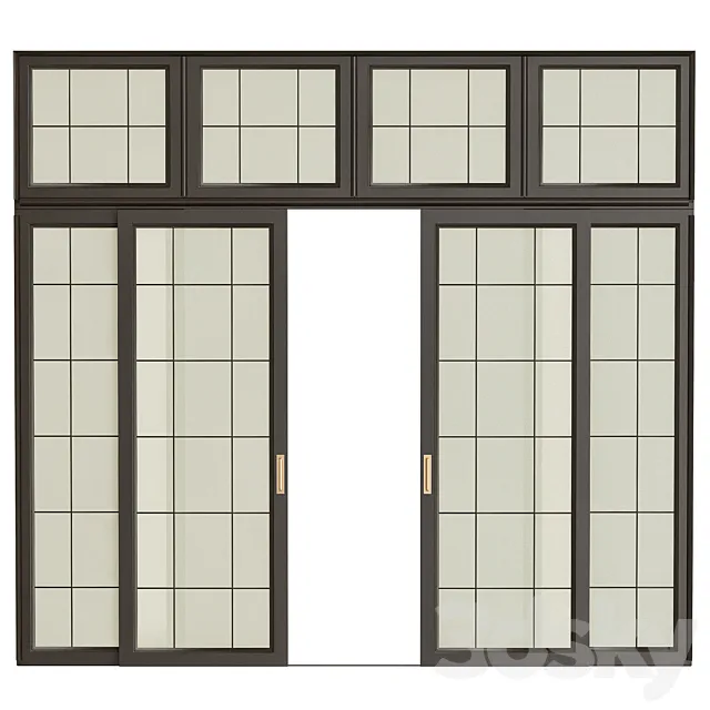 Japanese interior doors 3D Model