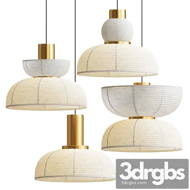 Japanese Pendant Lamp 1 3D Model Download