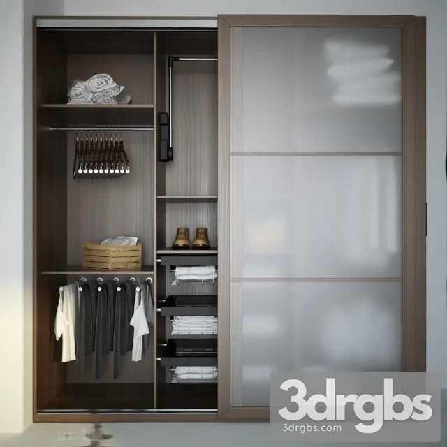 Japanese Style Wardrobe 3D Model Download