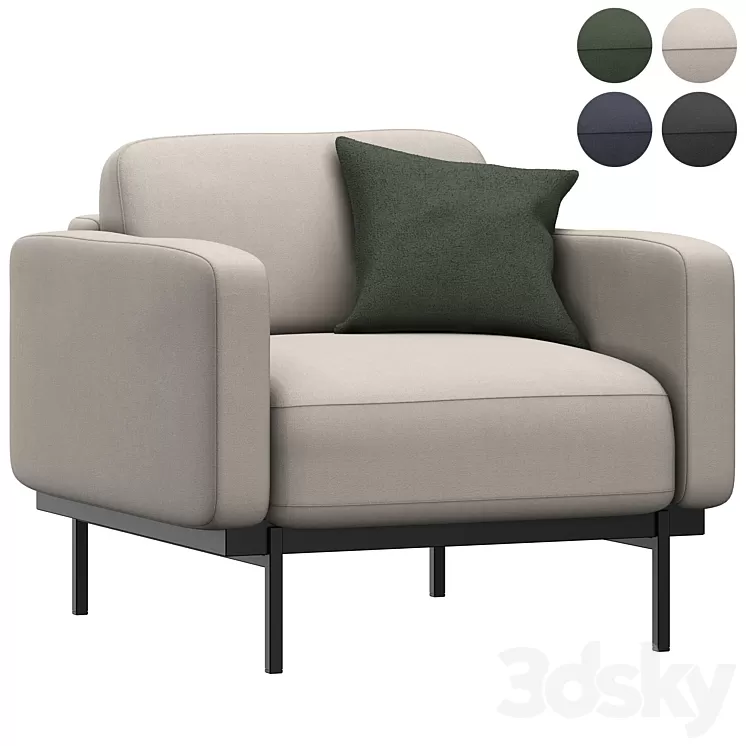 Jarrod armchair 3D Model Jarrod armchair 3D Model