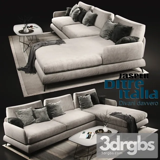 Jasper Ditre Italia Divani Davvero 3D Model Download Jasper Ditre Italia Divani Davvero 3D Model Download
