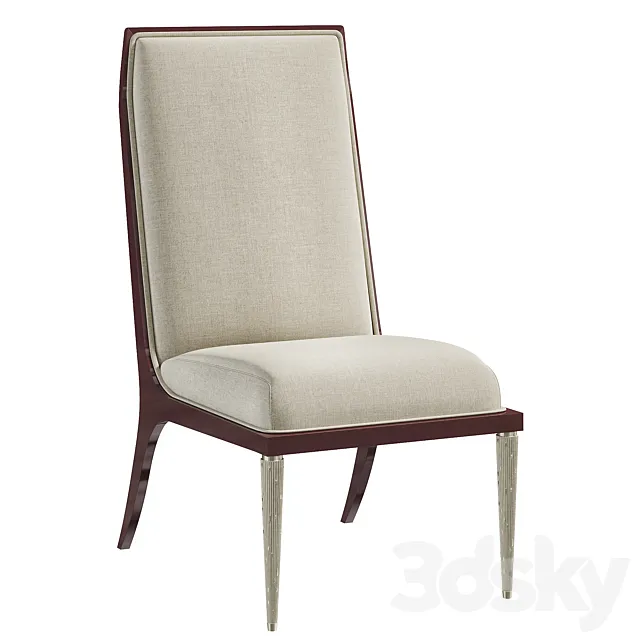 Jasper Side Chair by Bakerfurniture 3D Model Jasper Side Chair by Bakerfurniture 3D Model