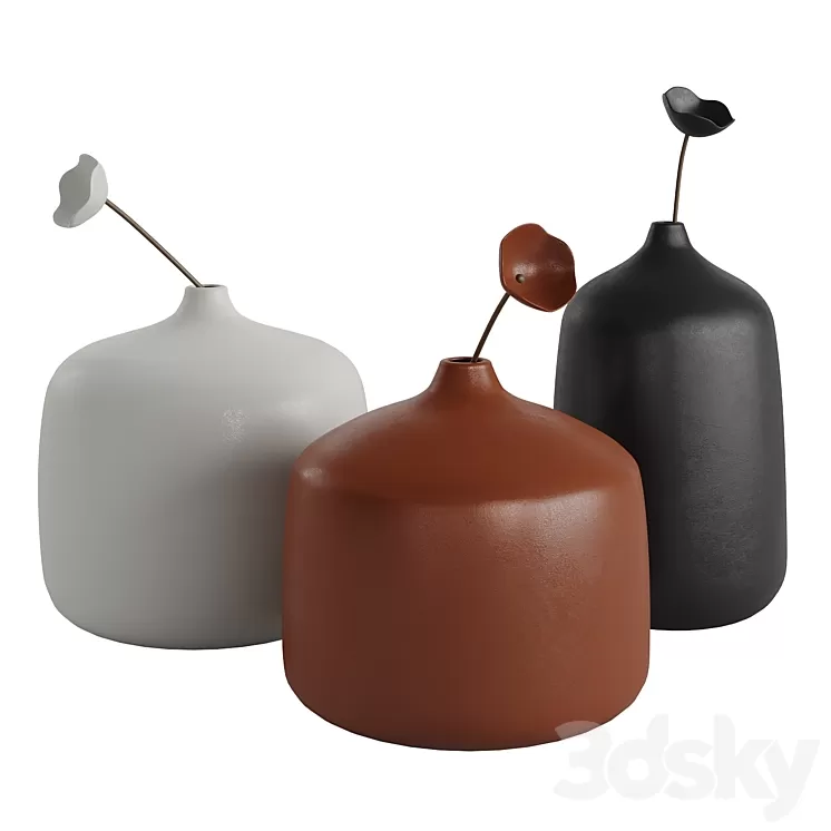 Jatta Lavi vases set 3D Model Free Download