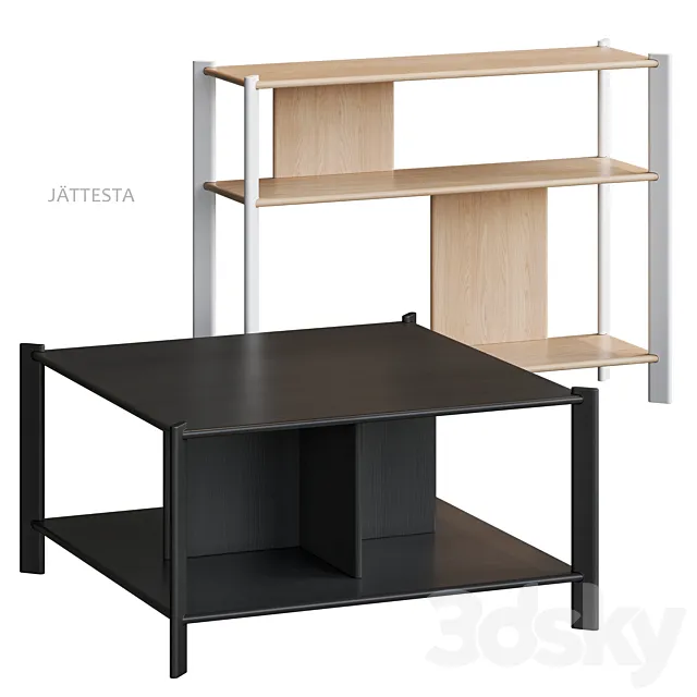 JÄTTESTA IKEA table 3D Model JÄTTESTA IKEA table 3D Model