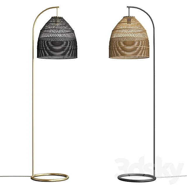 Java Arc Overreach Floor Lamp 3DModel