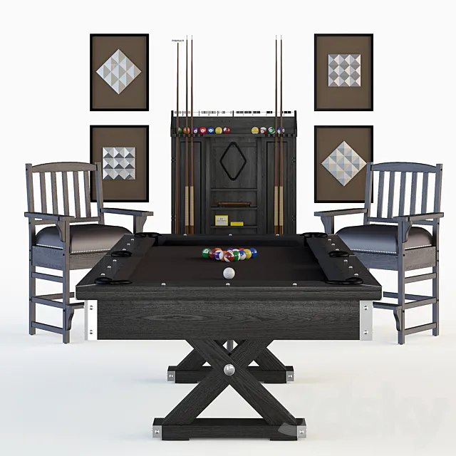 Jaxxon Pool Table 3D Model