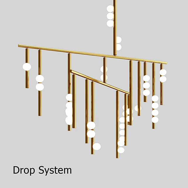 JBS Avion Round 16 Light Chandelier 3D Model JBS Avion Round 16 Light Chandelier 3D Model
