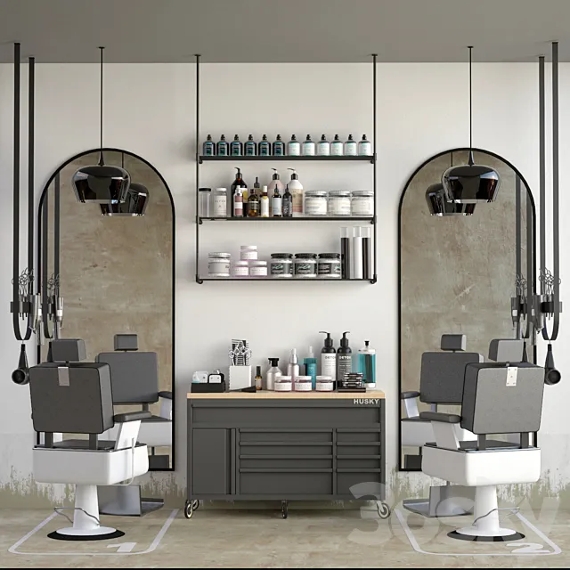 JC Barber Shop 6 3D Model