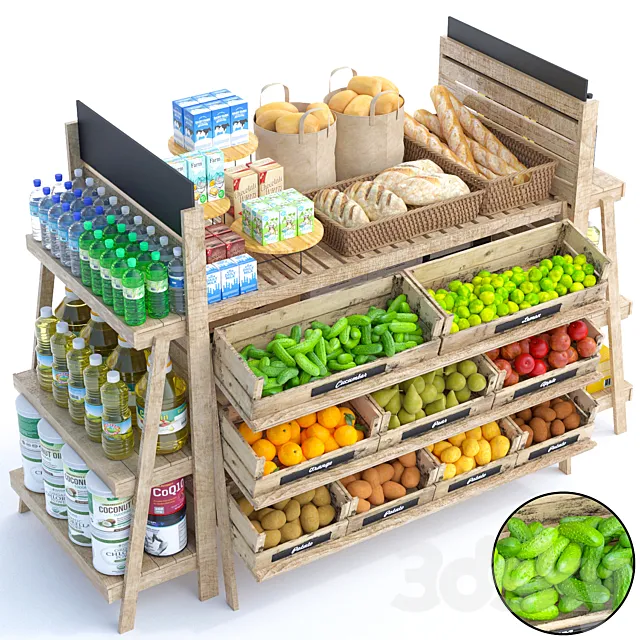 JC Grocery Store 5 3D Model