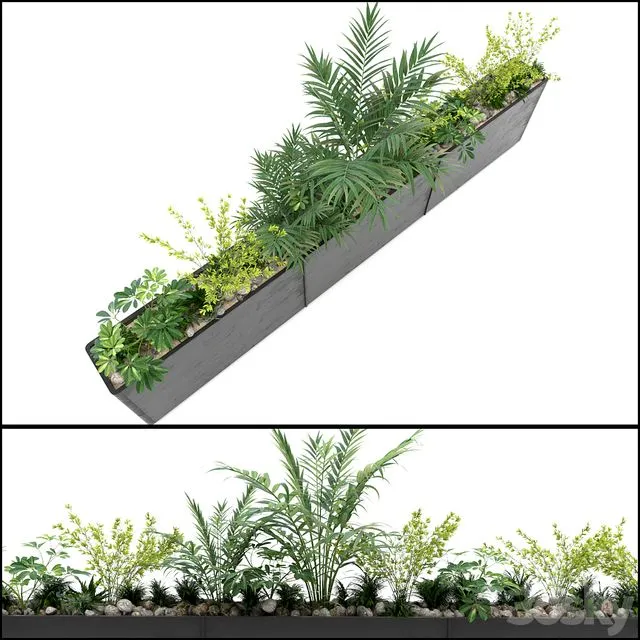 JC Long Planter 1 3D Model JC Long Planter 1 3D Model