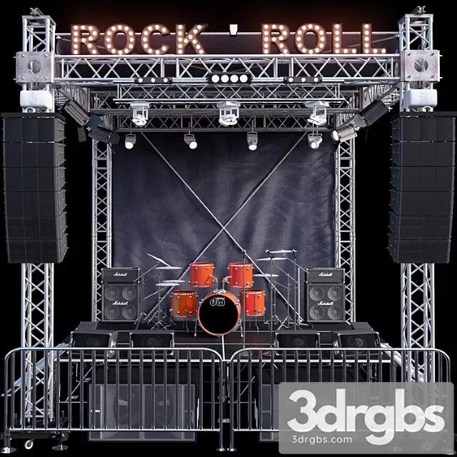 Jc Mini Concert Stage 2 3D Model Download