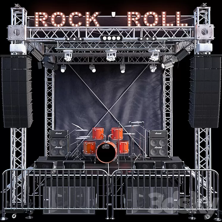 JC Mini Concert Stage 2 3D Model