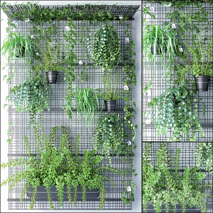 JC WALL GRID POT 2 3D Model JC WALL GRID POT 2 3D Model