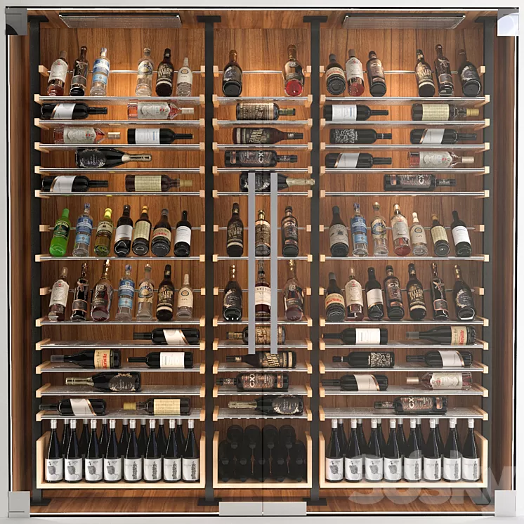 JC Wine Cabinet 6 3D Model
