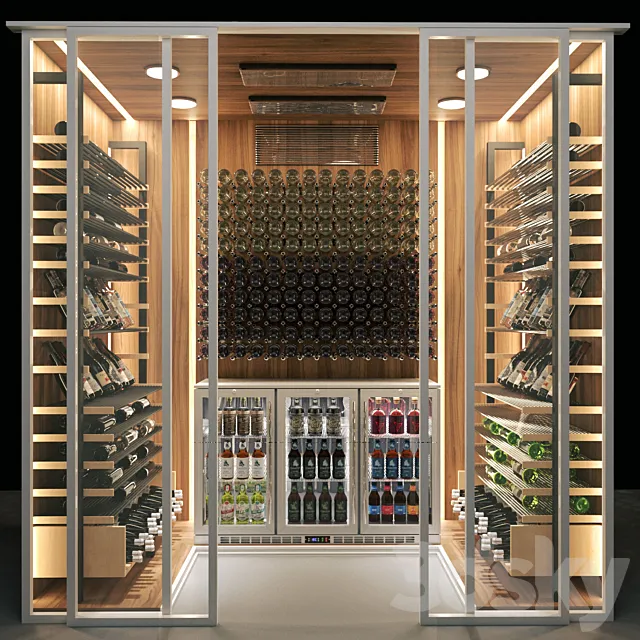 JC Wine Cellar 4 3D Model