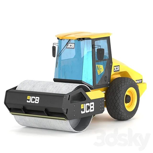 JCB VM117 Paver 3D Model